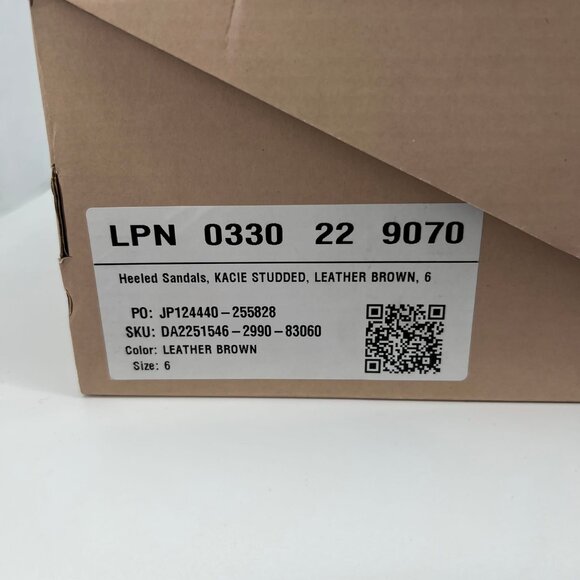 Just Fab Tan Studded Sandals | Size 6 - Perfect for Any Occasion - Picture 2 of 8